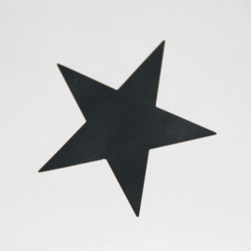 10 Stern Sticker schwarz